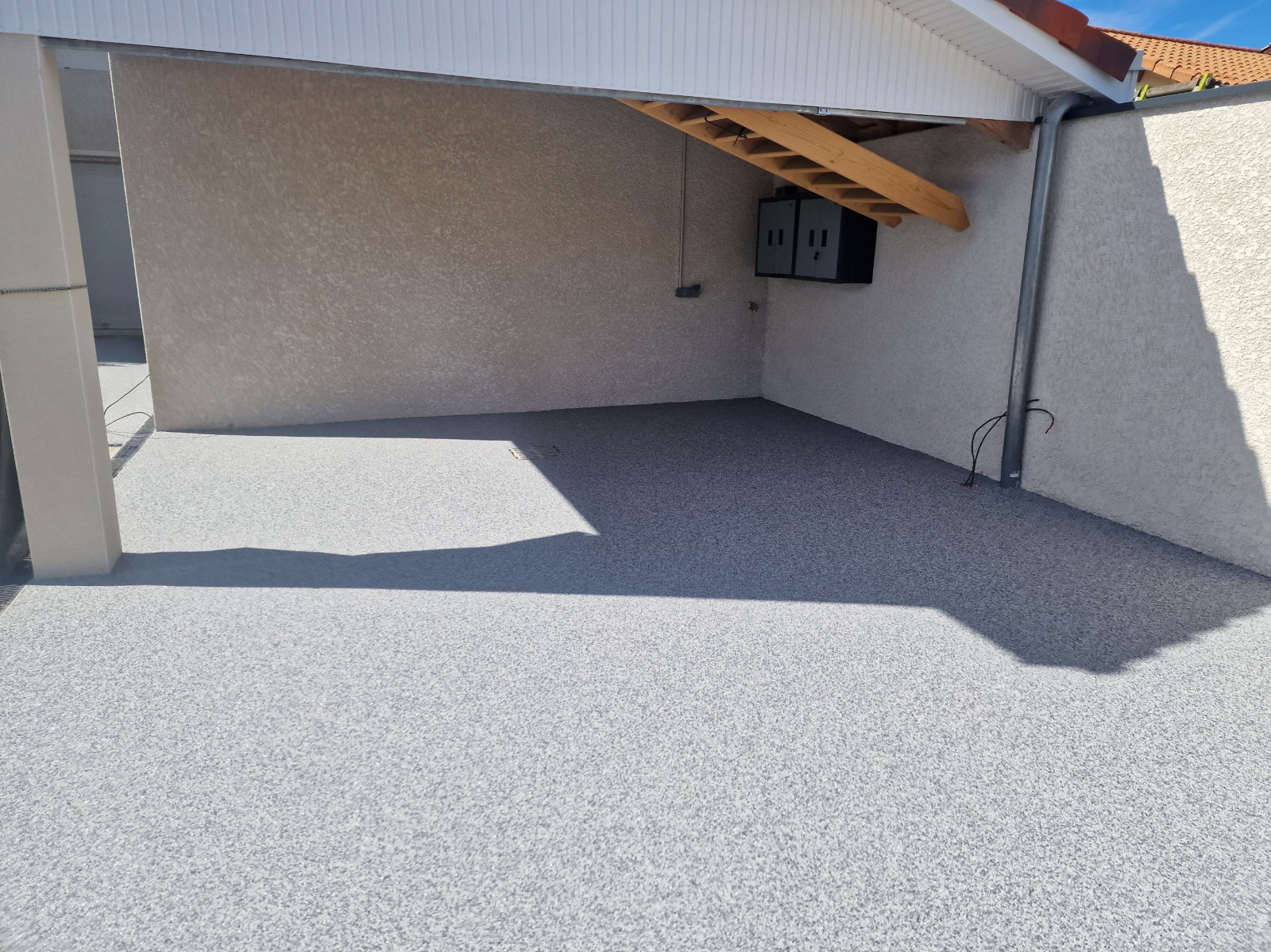 Terrasse en moquette de marbre, tapis de pierre sur lyon 