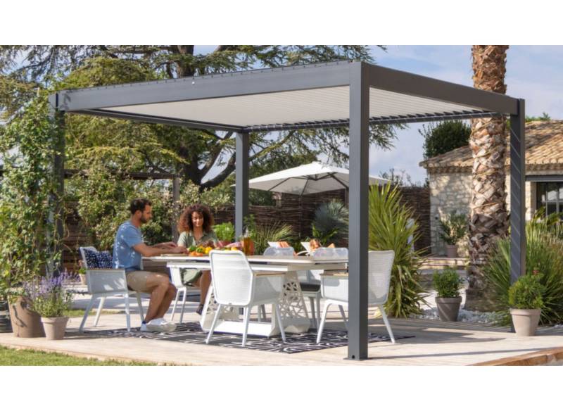 PERGOLA BALI  3 X 4m coloris grey