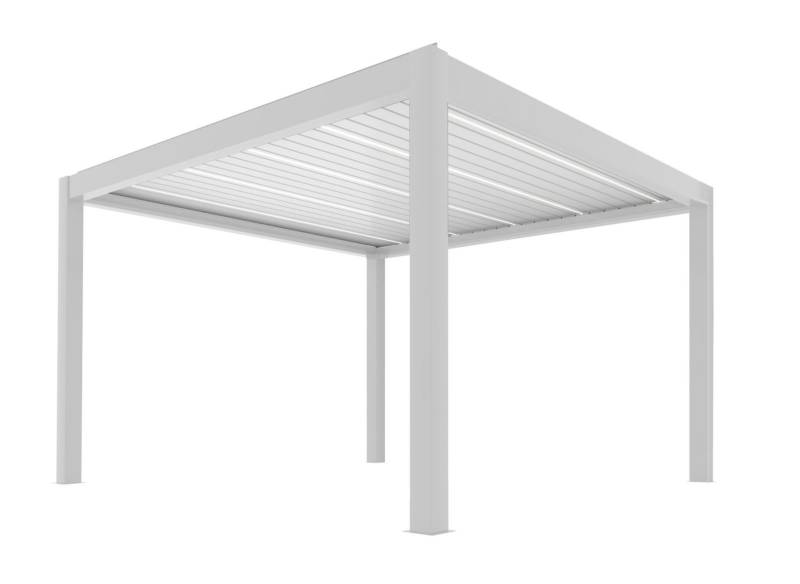 PERGOLA autoportée BELIZE blanc 4X4